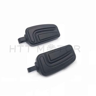 HTTMT MT216-089- Motorcycle Black AirFlow Arrow Foot Rest Foot Pegs Compatible with 1984 and up Harley Davidson Wide Glide Softail Slim Fat Boy FLSTF Sportster 1200 Iron Street 500 CVO Street Glide