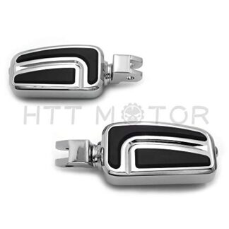 HTTMT MT216-089+PA006X2 - Airflow Footpegs Compatible with Yamaha V-Star 1100 650 Custom Stryker V-Max Virago 750 1100