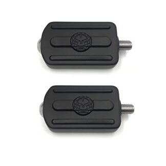 HTTMT MT216-095X2-1 Set Black Skull shifter peg w/lever Compatible with Harlye 84-17 Street Bob/Fat Bob/Softail Slim