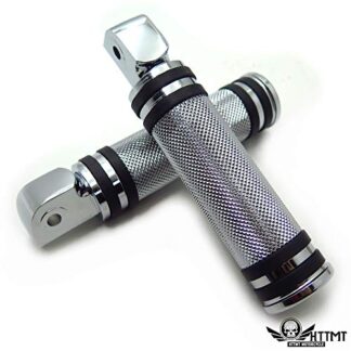 HTTMT MT216-096+PA003- Diamond Chrome Footpegs Footrest Compatible with Yamaha V-Star 1000 650 Royal Star V-Max Virago Stryker