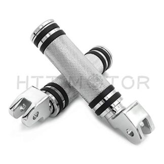 HTTMT MT216-096+PA006X2 - Compatible with Diamond Chrome Footpegs V-Star 1100 650 Custom Stryker V-Max Virago