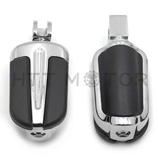 HTTMT MT216-103+PA002X2 - Slipstream Footpegs Chrome Compatible with Suzuki Front Boulevard M95 Marauder 1600 Kawasaki