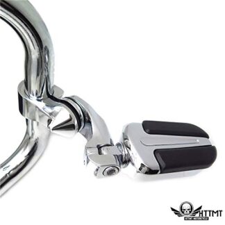 HTTMT- MT216-111+216-103- 2.5" Short Slipstream Foot Peg Rubber Kit 1.25" 1 1-4" Compatible with Harley Sporster Dyna