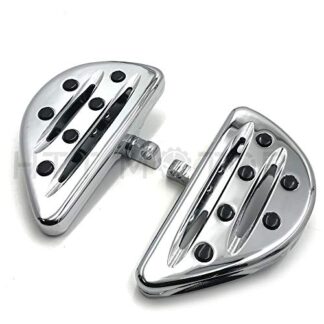 HTTMT MT216-113P- CNC Black Deeply Cut Rear Passenger Stretched Floor Boards Compatible with Harley 1986-2015