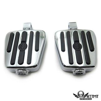 HTTMT MT216-114A+PA004X2 - Flame Fury Footpegs Foot rest Compatible with Yamaha Road Star Warrior 2002-2009 Front