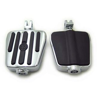 HTTMT- MT216-114B+PA012 - Replacement of Chrome Rubber footpegs For 1999-2001 Triumph Legend (Front & Rear)