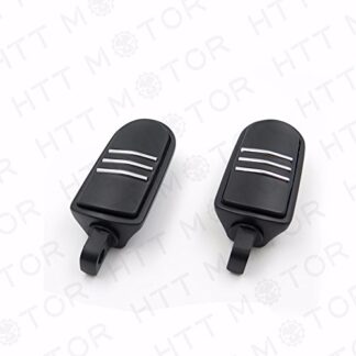 HTTMT MT216-117- Black Streamliner Bar Foot Pegs Mount Compatible with Harley Fat Boy Dyna