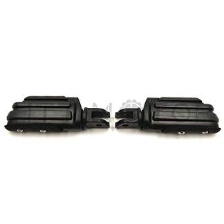 HTTMT MT216-118+PA017X2 - Black Rubber Pilot footpeg footrest Compatible with Harley 2018-2019 Breakout FXBR/ 114 FXBRS