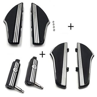 HTTMT- MT216-119+120+121- Replacement of Defiance front rear Footboard footpeg For Harley 12-16 Dyna 00-17 Softail Driver