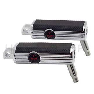 HTTMT MT216-121- A Pair Foot Pegs Rest Compatible with Harley-Davidson Motorcycle Touring Male Peg Mount