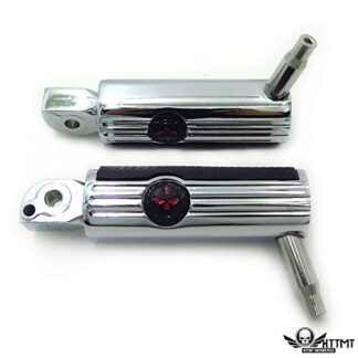 HTTMT- MT216-121+PA011- Replacement of Defiance Footpegs Chrome For 1995-2008 Suzuki Intruder 1400/Boulevard S83 (Rear)