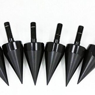 HTTMT MT218-002-BK (6 pcs) Universal Black Spike Bolts Compatible with Windscreen Fairings License Plate