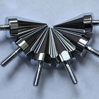 HTTMT MT218-002- Universal Chrome Motorcycle Spike Bolts Compatible with Windscreen Fairings License Plate