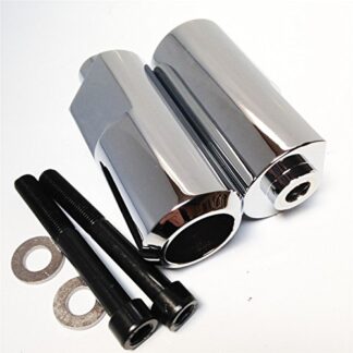 HTTMT MT219-001A- Aluminum No Cut Frame Slider Crash Compatible with 2004 2005 2006 Yamaha Yzf R1 Yzfr1 Yzf-R1 CHROMED