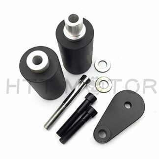 HTTMT MT219-025- No Cut Frame Slider Protector Compatible with 2003-2005 Yamaha Yzf R6 2006-2009 R6S Black