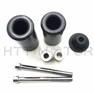 HTTMT MT219-027- No Cut Frame Slider Protector Compatible with 2003 2004 Kawasaki Zx6R Zx-6R Zx6Rr Carbon
