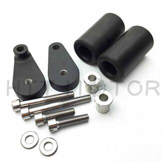 HTTMT MT219-031- No Cut Frame Slider Crash Protector Compatible with 2004 2005 Kawasaki Zx10R Zx-10R Black