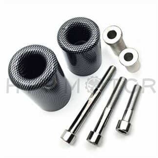 HTTMT MT219-033-CN No Cut Frame Slider Protector Compatible with 2007 2008 Kawasaki Ninja Zx-6R Zx6R Carbon