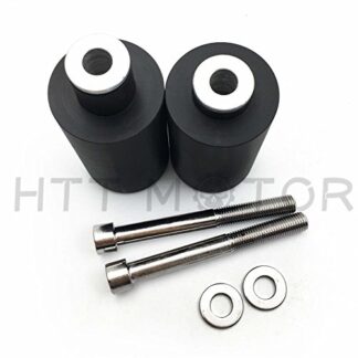 HTTMT MT219-039- No Cut Frame Slider Crash Protector Compatible with 2007 2008 Suzuki Gsxr 1000 Gsx-R Black