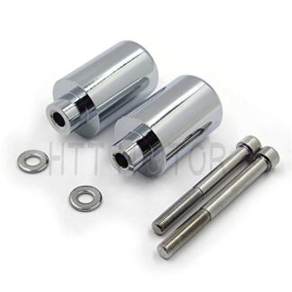 HTTMT MT219-044A Aluminum Frame Slider Crash Protector Compatible with 1999-2007 Suzuki Hayabusa Gsxr 1300 Gsx1300R Chr