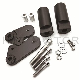 HTTMT MT219-055- No Cut Frame Slider Protector Compatible with 2009-2012 Yzf R1 Yzfr1 Yzf-R1 Black