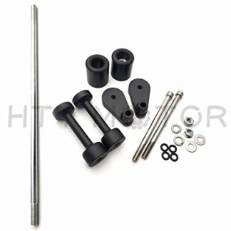 HTTMT MT219-060- No Cut Frame Slider Compatible with 2008 2009 2010 2011 2012 Kawasaki Ninja 250 250R Ex250 Black