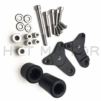 HTTMT MT219-063- Black No Cut Frame Slider Crash Protector Compatible with 2011-2020 Suzuki GSXR 600 750
