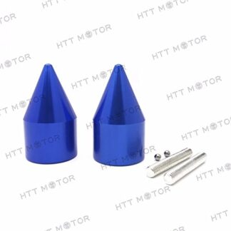 HTTMT MT220-001- Blue Spike Bar End Compatible with Suzuki GSXR600 700 96-13/GSXR1000 01-13/GSX1300R 99-12