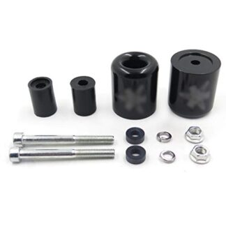 HTTMT MT220-004-TF Handlebar Bar End Slider Black Rubber Compatible with Yamaha R1 98-12/ R6 (2006-Up)/ FJR1300