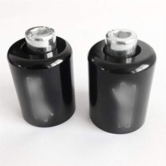 HTTMT MT220-009- Motorcycle Black Hand Bar Ends Compatible with Kawasaki Ninja 250 500 ZX600 ZX6 636 ZZR600 ZX6R ZX6RR 650R ZX750 ZX7 ZX7R ZX900 ZX9 ZX9R Z1000 ZX10R