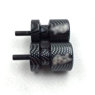 HTTMT MT221-003- Carbin Fiber Swingarm Spools"R6" Engraved Logo 6mm Compatible with Yamaha VMAX (All Years)/ Yamaha YZF600R 2005/ Yamaha FZS600 FZ6 2005-2008