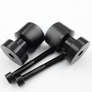 HTTMT MT221-004-BK-R1 Black Swingarm Spools SR Engraved Logo 6mm Compatible with Yamaha R1 YZF-R1 1998-2015 Yamaha FZS1000 FZ1 2004-2008 Yamaha VMAX (All Years)