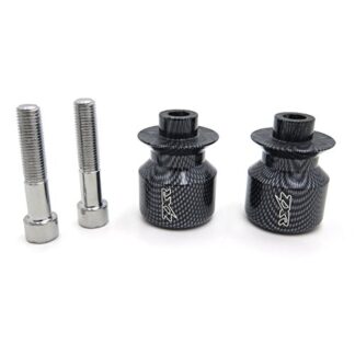 HTTMT MT221-007-10- Carbon 10mm Swingarm Spools Compatible with Kawasaki Ninja 250R 650R Zx 6R 9R 10R 12R 14R Zzr