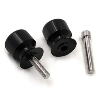 HTTMT MT221-007-BK-ZXR Swingarm Spools 10mm Compatible with Kawasaki Ninja 250 Zzr600 650R Z1000 Zrx1200 Zx12R Black