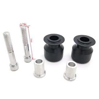 HTTMT MT221-007- Black Swingarm Spools 10mm Compatible with Kawasaki Ninja Z1000 ER-6N EX250F EX650 ZRX1100