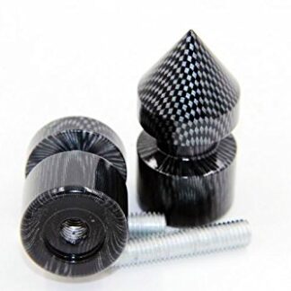 HTTMT MT221-009- Carbon Spike Swingarm Spools No logo 6mm Thread Compatible with Yamaha VMAX (All Years)/ Yamaha R6 YZF-R6 1998-2013/ Triumph Daytona 675 2006-2012