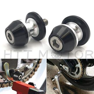 HTTMT MT221-016-M10-2x10mm CNC Motorcycle Swingarm Spools Slider Compatible with KAWASAKI ER6N Z750 NINJA 250 Black