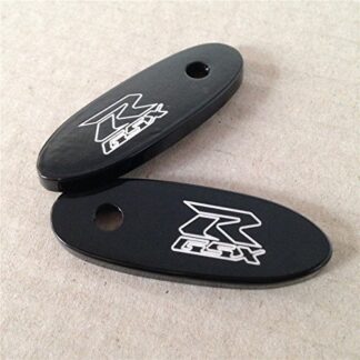 HTTMT MT222-003- Mirror Block Off Base Plates Compatible with Suzuki Gsxr 600 750 1000 1100 Gsx-R Black