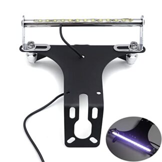 HTTMT MT223-001A-LOGO Black LED Light Fender Eliminator Tidy Tail No Logo Compatible with 2004-2014 Yamaha Yzf R1 Yzf-R1 Yzfr1