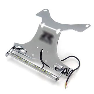 HTTMT MT223-004A- Chrome LED light Fender Eliminator Tidy Tail"GSXR" Logo Compatible with 2003-2004 Suzuki GSXR 1000/1997-2002 Suzuki Gsxr 1000 Gsx-R1000(minor drilling is required to fit)