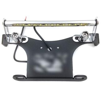 HTTMT MT223-009A-LED-BK Black LED light Fender Eliminator Tidy Tail InchesGSXR Inches Logo Compatible with 1996-2012 Suzuki GSXR600 GSX-R750 2001-2012 Suzuki GSXR 1000