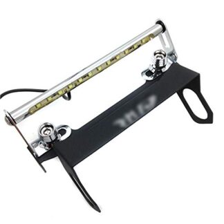 HTTMT MT223-015A-LED- Motorcycle LED Light Black Fender Eliminator Tidy Tail License Plate Tag Bracket Holder"CBR" Logo Compatible with 2003-2006 CBR 600RR/ 2004-2007 CBR 1000RR