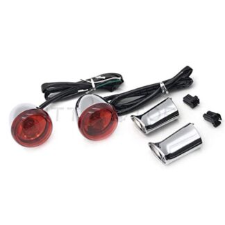 HTTMT MT224-017R- Motorcycle Heavy Billet Aluminum Rear Turn Signal Light Indicator Compatible with 1992-2016 Harley Davidson Sportster XL 883 1200
