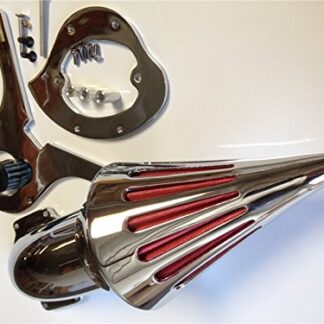 HTTMT MT225-001- Spike Air Cleaner Kits Filter Compatible with Aero 750 Vt750 Intake 1986-2012 Chrome