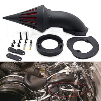 HTTMT MT225-004-BK Black Air Cleaner Kits Intake Filter Compatible with 1986-2012 Yamaha Vstar V-Star 650