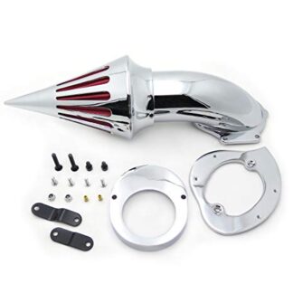 HTTMT MT225-004-CD Chrome Air Cleaner Kits Intake Filter Compatible with 1986-2012 Yamaha Vstar V-Star 650