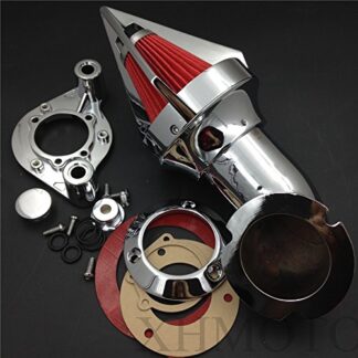 HTTMT MT231C- Triangle Spike Air Cleaner Kits Compatible with 1991-2006 Harley Davidson Xl Models Sportstar Chrome