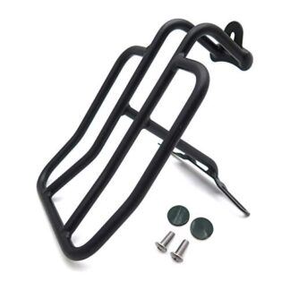 HTTMT MT237- Motorcycle Black Steel Rear Fender Rack Plated Luggage Shelf Compatible with Compatible with H-D FXD FXD/I FXDB-D Dyna Glide Daytona Custom Low Rider Dyna Super