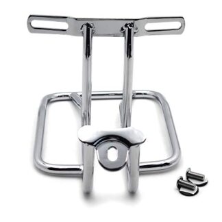 HTTMT MT237- Motorcycle Chrome Steel Rear Fender Rack Plated Luggage Shelf Compatible with Compatible with H-D FXD FXD/I FXDB-D Dyna Glide Daytona Custom Low Rider Dyna Super