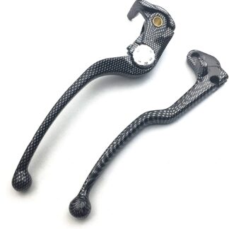 HTTMT MT241-016- Brake + Clutch Hand Lever Carbon Replacement Set Compatible with 2004-2005 Suzuki GSXR600/750